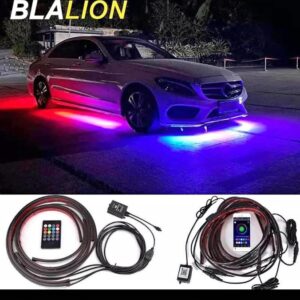 Car Flexible Underglow Strip Light LED Underbody Remote Control RGB LED Neon Lights