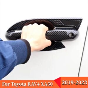 Rav-4 Door Handle Cover+Door Bowl Cover Trim For Toyota RAV4 2019-2025 Car Accessories