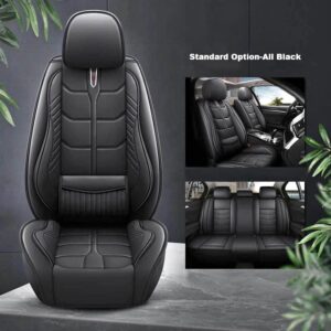 Universal car seat covers full set front and back nappa leather