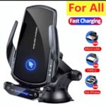Wireless charger car phone holder stand 15W fast charging station